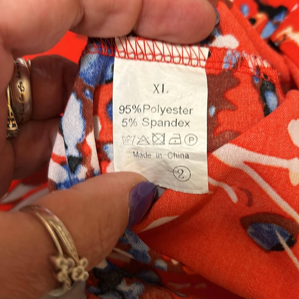 Vibrant Floral Tank Top With Adjustable Spaghetti… - image 6